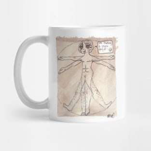 Davinci Inspired - The Vitruvian Man Mug